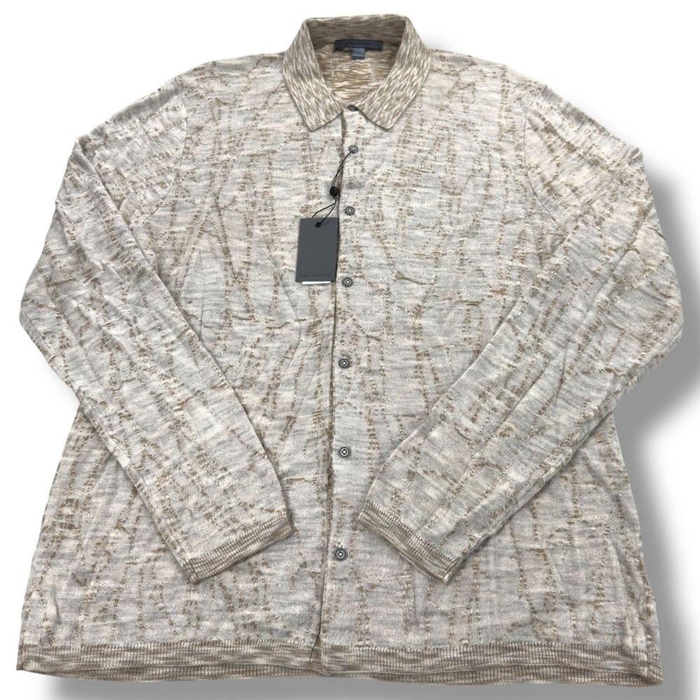 NWT John Varvatos Caravaggio Shirt Mens Large L Long Sleeve Button Down - $498 - Picture 2 of 14